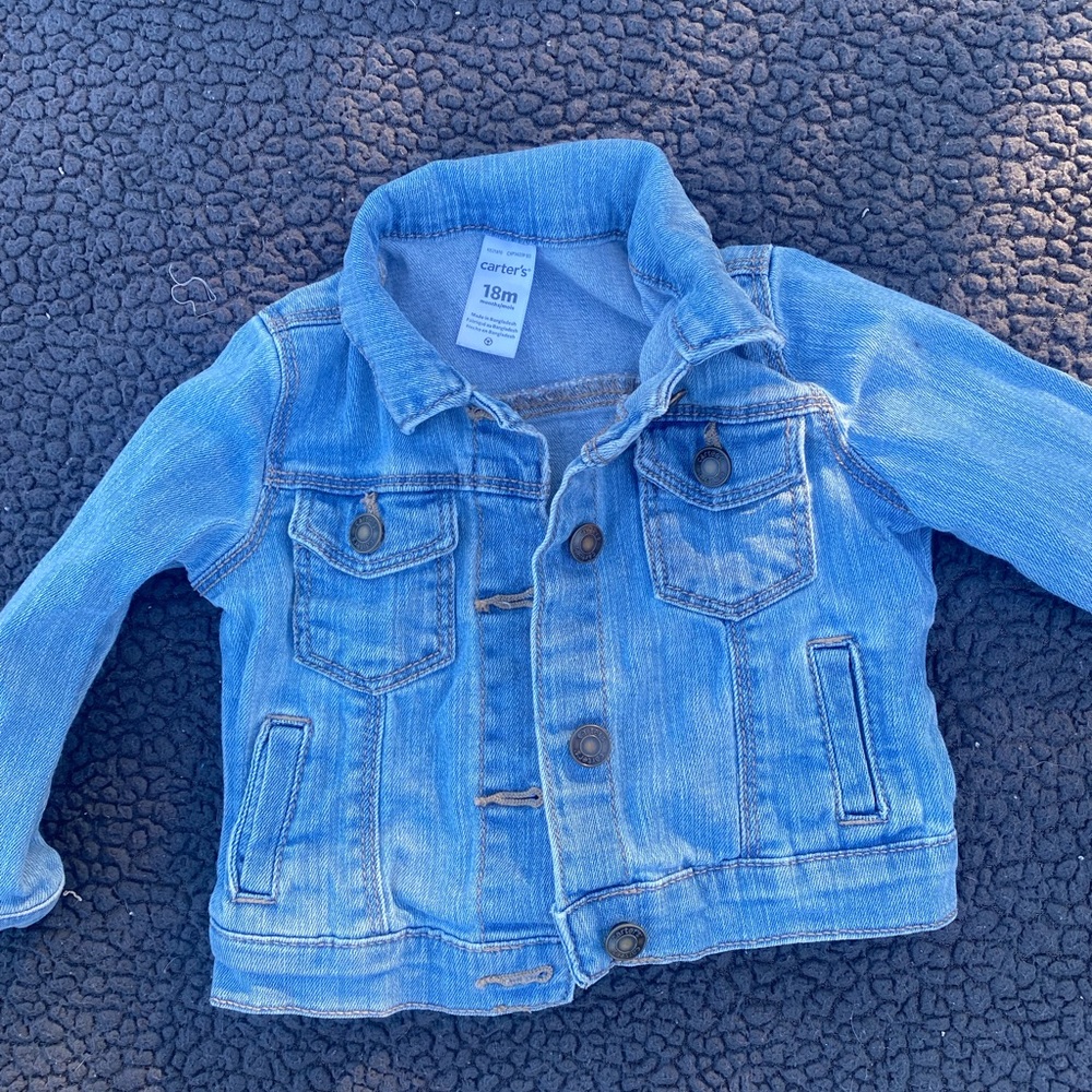 💛Carter's Light Blue Jean Jacket for Kids